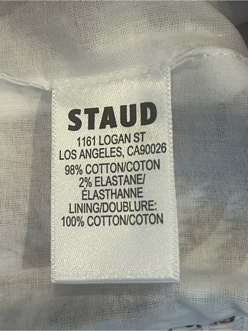 STAUD Federico tank Bordeaux Toile - Size L - NWT - Picture 4 of 5